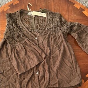 Lovestitch Lace Accent Blouse